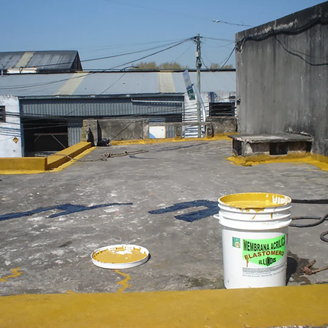 IMPERMEABILIZACION DE TECHO Y MOJINETES CON MEMBRANA ACRILICA TRANSITABLE
